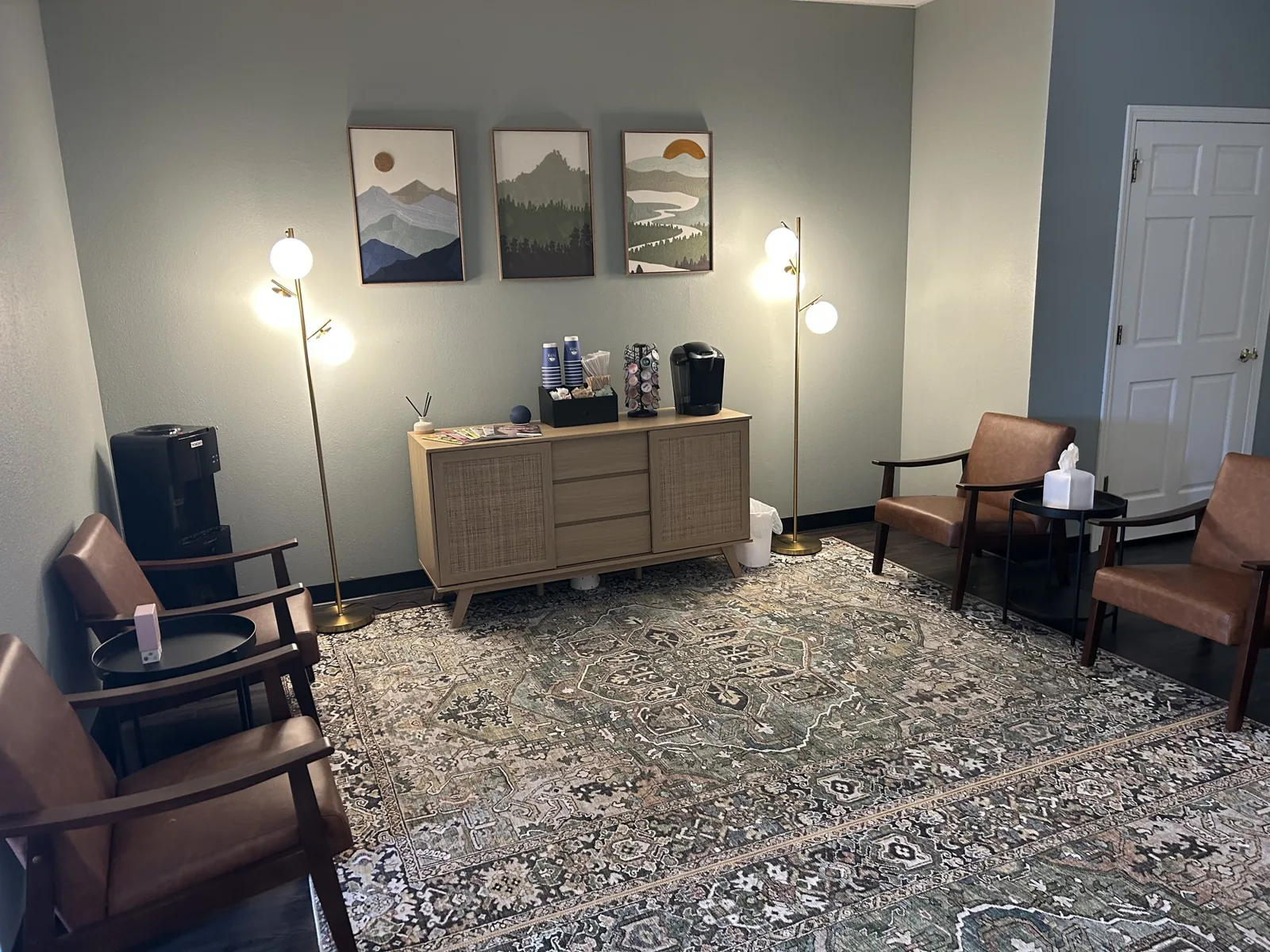 Authentic Allis office interior; rooms vary